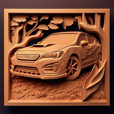 3D модель Субару Импреза WRX СТИ (STL)